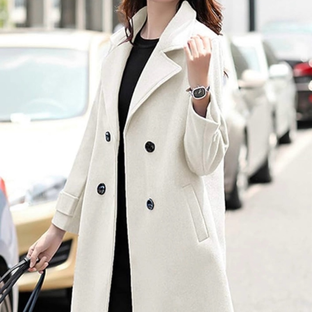 Chic Women's Double-Breasted Coat